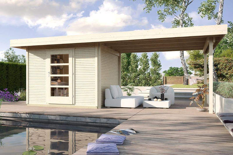 pool house en exterieur